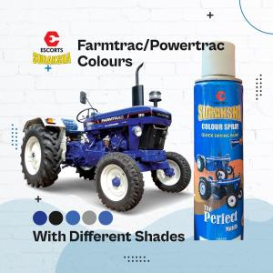 फोर्ड, फार्मट्रैक, पावरट्रैक और डिजिट्रैक ट्रैक्टर के लिए एस्कॉर्ट सुरक्षा असली स्प्रे पेंट